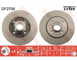 ARKA FREN AYNASI CLIO II-MGN I-R19-1.8-2.0 16V 238x8x4DL