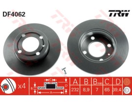 ARKA FREN AYNASI CORDOBA 96/10.02 IBIZA III 96/2.02 AROSA 00/6.04 POLO 96/01 232x8.8x4DL