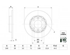 ARKA FREN AYNASI CORSA F 19 MOKKA 20 208 19 2008 19 C4 20 DS3 18 249x35x4DL DOLU