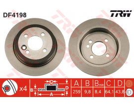 ARKA FREN AYNASI MİNİ COOPER- ONE- COOPER S- ONE D- WORKS- CABRIOLET COOPER-