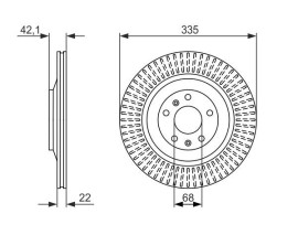 ARKA FREN AYNASI PHAETON 02-16 A8 07-10 335x22x5DLxHVLI