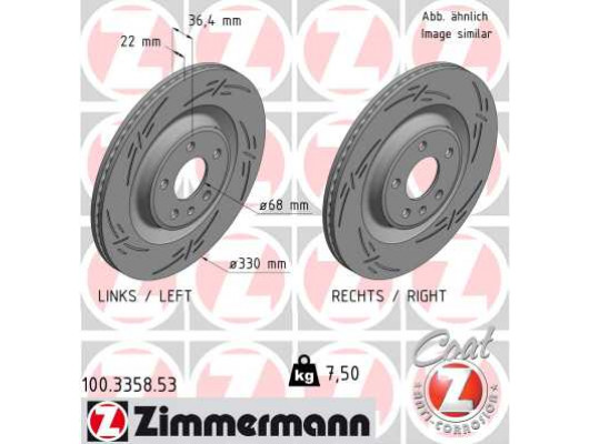 ARKA FREN AYNASI TOUAREG 3.0TDI 17 A4-A5 1.8 TFSI-2.0 TDI 08 A6 2.0 TFSI-2.8 FSI 11 330x22x5xHVLI 986479750-986479C86-DF6175S