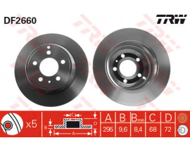 ARKA FREN AYNASI VOLVO 850 91-96 C70 97-05 S70 97-00 V70 97-00 XC70 97-02 295X5DL
