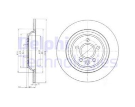 ARKA FREN AYNASI VOLVO S60 II-10 V60 10 V70 08 XC70 07 S80 10 302x5DL