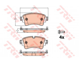 ARKA FREN BALATA AUDI A4-A5-A7-Q5-Q7 2014 129.3x59x17.5