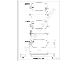 ARKA FREN BALATA KIA CEED 1.6L G4FJ T-GDI 13- / 1.6L D4FB CRDi dizel 12- / VENGA 1.4L 1.6L 10-19
