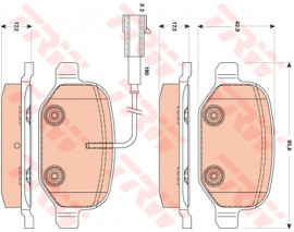 ARKA FREN BALATASI ALFA ROMEO MITO 09 FIAT LINEA 09 1.3JTD 1.4TJET 1.6JTD