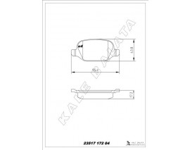 ARKA FREN BALATASI ALFA ROMEO MITO 09 FIAT LINEA 09 1.3JTD 1.4TJET 1.6JTD FİŞSİZ