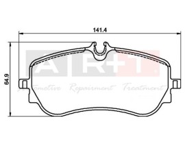 ARKA FREN BALATASI AMAROK-CRAFTER 06/2016