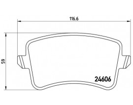 ARKA FREN BALATASI- AUDI A4 08-16 A5 08-17 Q5 09-17