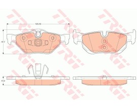 ARKA FREN BALATASI BMW 1 E81-E87-E88 3 E90-E91-E92 X1 E84