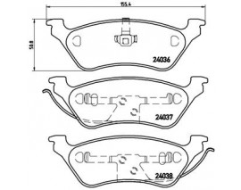 ARKA FREN BALATASI CHRYSLER VOYAGER 2.4-2.5-3.3