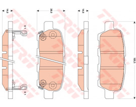 ARKA FREN BALATASI NISSAN QASHQAI J10 07 13 X-TRAIL 07 13 JUKE 10 RENAULT KOLEOS 08