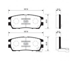 ARKA FREN BALATASI PAJERO 2.4 1991-94 -2.5 TDI 1991-99 -2.8D 94-99 FISLI GDB1127