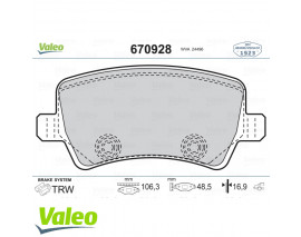 ARKA FREN BALATASI S-MAX 09 06 GALAXY III 06 VOLVO S60 10 S80 06 V60 -V70 06 XC60 08 XC70 06 FTE KIRMIZI KUTU