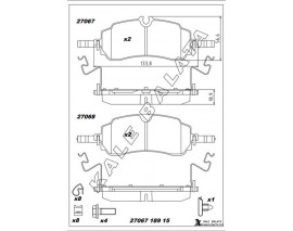ARKA FREN BALATASI YENI TRANSIT CUSTOM V710E 23