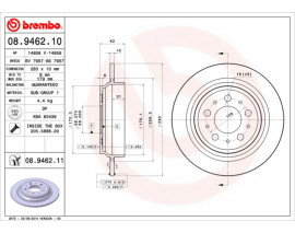 ARKA FREN DISK AYNA VOLVO S70 96 00 V70 96 00 XC70 99 04