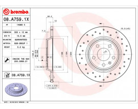 ARKA FREN DISKI-300 12 5 112 AUDI A4 08-16 A5 08-17 A6 11-18 Q5 09-17 DELIKLI