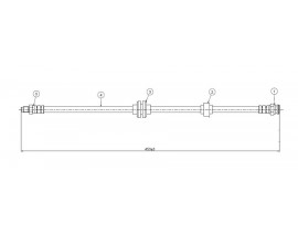 ARKA FREN HORTUMU ALFA ROMEO 166 1998-2007