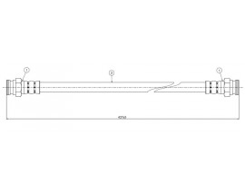 ARKA FREN HORTUMU CADDY 96-04