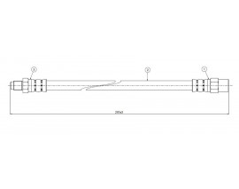 ARKA FREN HORTUMU SAG/SOL VOLVO S60 I 00 10 S80 I 08 06 V70 II 00 07 XC70 00 07