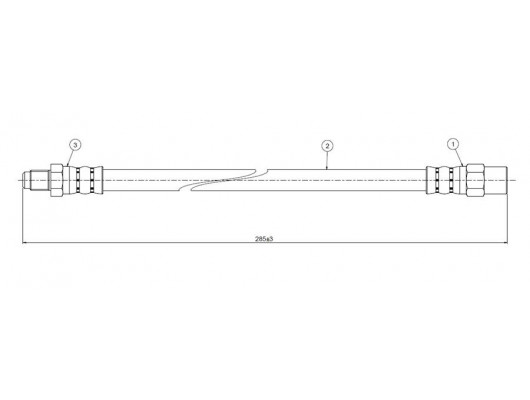 ARKA FREN HORTUMU SAG/SOL VOLVO S60 I 00 10 S80 I 08 06 V70 II 00 07 XC70 00 07