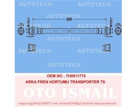 ARKA FREN HORTUMU TRANSPORTER T5