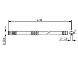 ARKA FREN HORTUMU VOLVO S40 1995-2004 V40 1995-2004 CARISMA 1995-2006 SPACE STAR 1998 2004