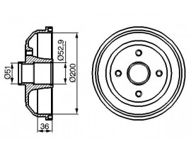 ARKA FREN KAMPANA CORSA C 01 11 ABS SİZ