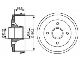 ARKA FREN KAMPANASI 180.2 / 82.9 MM RENAULT