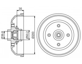 ARKA FREN KAMPANASI CORSA A 83-92 -CORSA B-TIGRA A 93-02 ABS Lİ