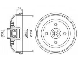 ARKA FREN KAMPANASI CORSA A 83-92 -CORSA B-TIGRA A 93-02 ABS SİZ