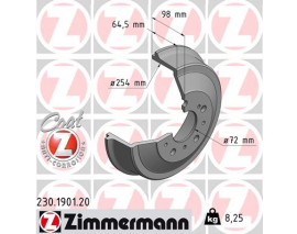 ARKA FREN KAMPANASI DUCATO-BOXER-JUMPER 82-06 10Q-14Q-18Q 254x98 986477031-DB4023