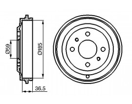 ARKA FREN KAMPANASI PALIO 97-03 ALBEA 98-09 0986477161