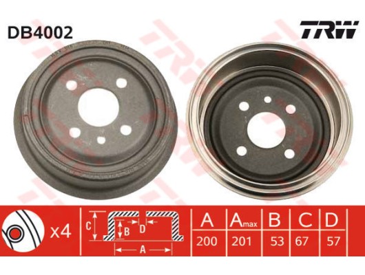 ARKA KAMPANA VECTRA A 89 95 ASTRA F 91 98 1.4-1.6-1.8-2.0 LACETTI 05 13 242x200x53x100 4DL 568054-91024352