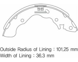 ARKA PABUÇ BALATA ACCENT 1.3-1.5 CRDI GS8678