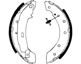 ARKA PABUÇ BALATA CLIO-LOGAN-TWİNGO-P106-P206-P306