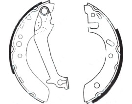 ARKA PABUÇ BALATA ESCORT V/VI 1.4 1.6 1.8D ABS SIZ 95 FIESTA 1.3 1.4 1Ç8D 203x38 GS8608