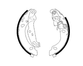 ARKA PABUÇ BALATA FIESTA IV-V 1.3-1.4-1.6-1.8 95-1.02 KA 1.3 96-08 GS8453 180x32