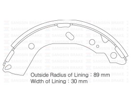 ARKA PABUÇ BALATA GETZ 1.3-1.4-1.5 CRDI-1.6 02-09 GS8737