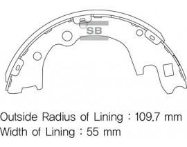 ARKA PABUÇ BALATA H100 KAMYONET 04 KIA BONGO K2500-K2700 03 GS8428 BS2018