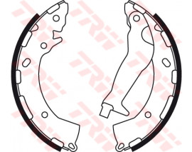 ARKA PABUÇ BALATA HYUNDAI İ10 11 İ20 1.1CRDİ 1.2 1.4 CRDİ 1.6 CRDİ 08 KIA RIO 1.2 1.4 203x32