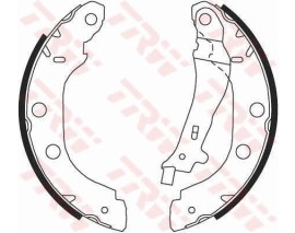 ARKA PABUÇ BALATA KNG 1.2 1.5DCİ 1.6 1.9 97 05 NISSAN PRIMERA 1.6 1.8 2.0TD 96-01 228x42