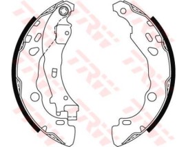 ARKA PABUÇ BALATA P1007 1.4 HDİ 05 C2 1.4 03 1.4HDİ 03 C3 1.4 1.6 1.4 HDI 1.6HDİ 03 200x39