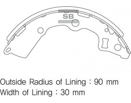 ARKA PABUÇ BALATA PICANTO 1.0-1.1 CRDI 04 GS8754