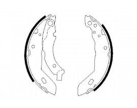 ARKA PABUÇ BALATA R9-R11-CLIO I-P205 I/II-P309 I/II