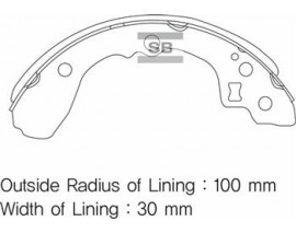ARKA PABUÇ BALATA RIO-RIO KOMBI 1.3-1.5 00-05 GS8439