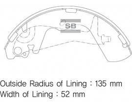 ARKA PABUÇ BALATA STAREX 2.5 TD GS8696