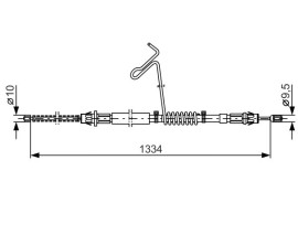 ARKA SAĞ EL FREN TELİ FORD TRANSIT 00-06