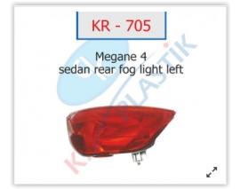 ARKA SİS FAR LAMBASI SOL MGN 4 SEDAN MODEL